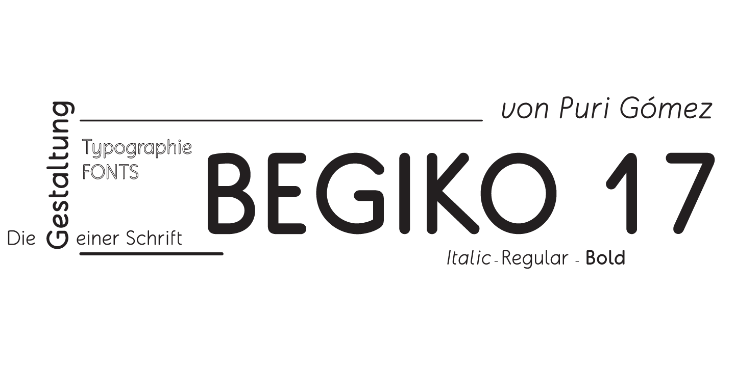 Begiko 17 Bold Font preview